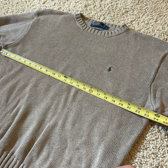 Men’s large beige polo by Ralph lauren sweater - Picture 7 of 7
